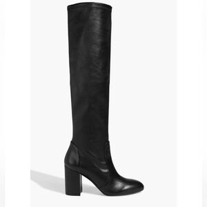 Stuart Weitzman Yuliana 85 Knee-High Leather Boots – Black
